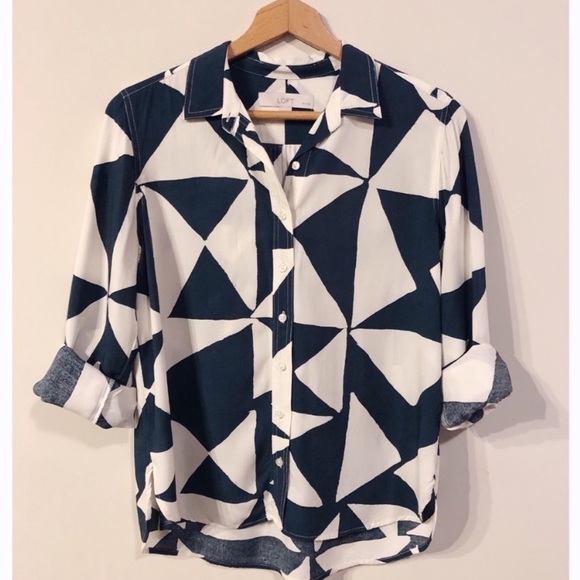 Loft Triangle Utility Blouse - Picture 3 of 6